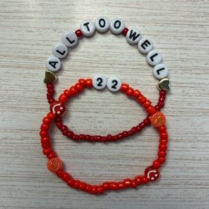 2 Taylor swift beaded friendship bracelets